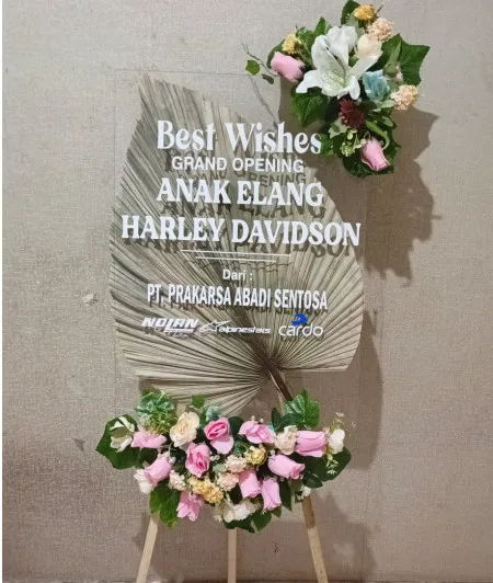 Papan Akrilik Ucapan Grand Opening Tojo Una Una